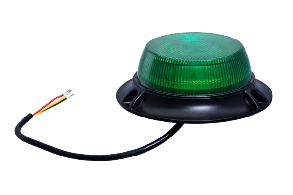 HELLA VALUEFIT LED-Blitz-Kennleuchte, Valuefit Slim, 12/24V, grün, geschraubt, Kabel: 300mm, Stecker: offene Kabelenden, 2XD 357 980-101