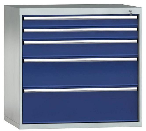 KLW Schubladenschrank 1000 x 1031 x 750 mm H x B x T, Einbaumaß: 900mm, Einteilung: 54x36 Einheiten, VU / 200 kg, SJB1000-05UP-001