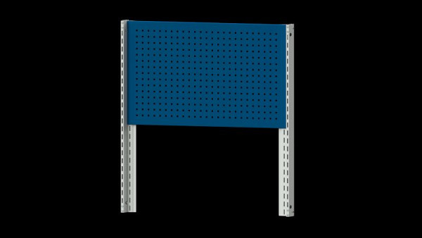 ANKE Werkbänke Grundaufbau Systemaufbau, 1120 x 107 x 1200 mm, RAL 7035/5010, 1 x Lochwand Höhe 650 mm, 340.346