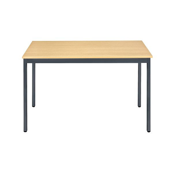 Bisley Mehrzwecktisch, Breite 1200 mm, Tiefe 800 mm, 25mm Tischstärke, 334 anthrazitgrau x BC buche, MTC251208BC334