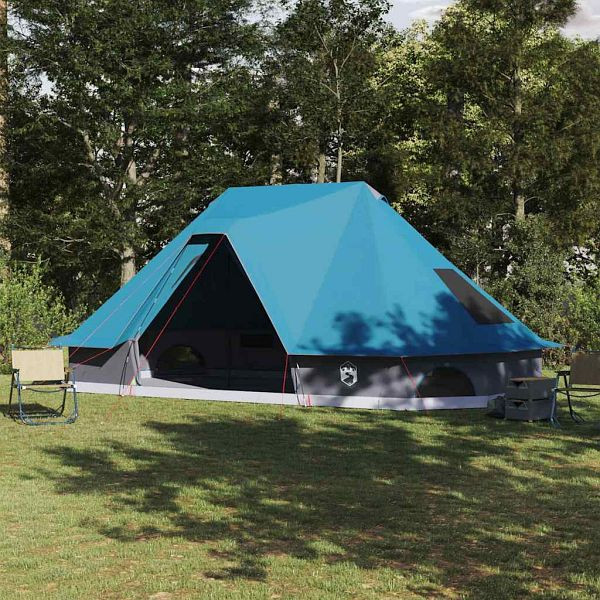 vidaXL Familien-Tipi-Zelt mit Dach Blau 680 x 430 x 270 cm, 42000961