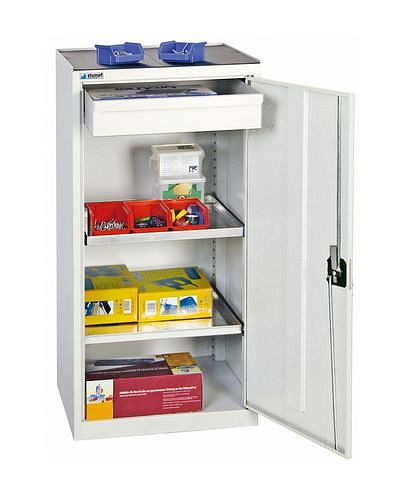 stumpf Werkzeug- und Materialschrank Professional 2000, mit 1 Schublade und 2 Fachböden, grau, B 500 mm, 251800
