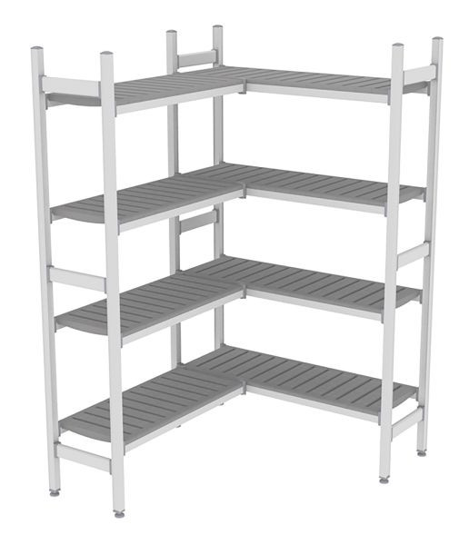 NordCap Regalsystem Z 140-200 / 144-204, 1075 / 850 x 375 x 1850 mm, 528901003