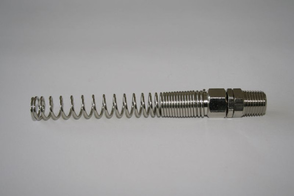 ELMAG Drehbarer Anschluß für PU-Schlauch, AG 1/4' / S 5x8 mit Knickschutzfeder, 42490