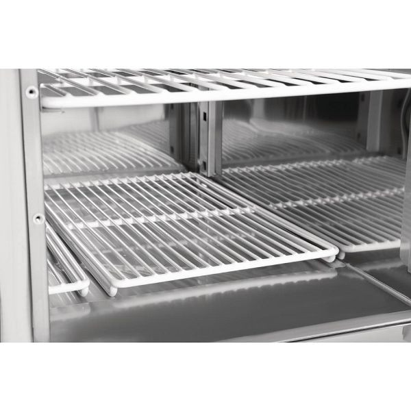 Polar G-Serie 2-türige Pizzakühltheke mit Kühlvitrine 256L, GH266