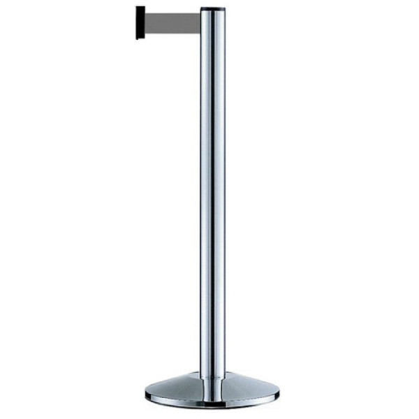 Stein HGS Personenleitsystem -Beltrac Extend-, mobil, chrom poliert, Metall (wie Ständerfarbe), navy, mit Magnet-Gurtendstück, 11250-ch-m404