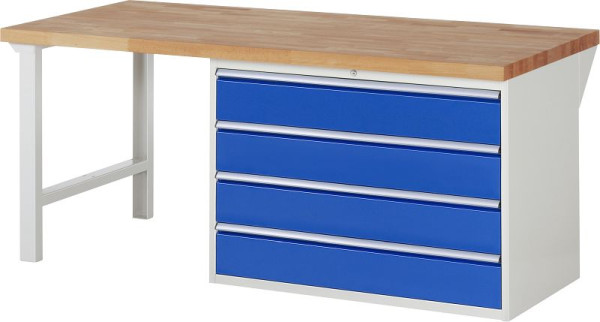 RAU Werkbank Serie 7000 - Modell 7709, B2000 x T900 x H890 mm, Systemunterbau B2000 x T850 x H850 mm, 03-7709A1-209B4M.11