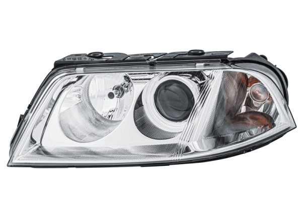 HELLA Halogen/FF/DE-Hauptscheinwerfer, für u.a. VW Passat Variant (3B6), ECE/CCC, für Rechtsverkehr, links, 1EL 008 350-011