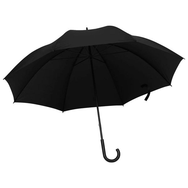 vidaXL Regenschirm Schwarz 130 cm, 149137, 8720286345054