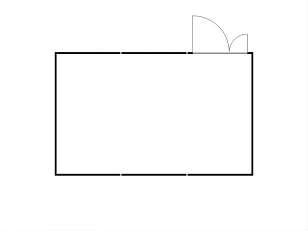 FLADAFI Materialcontainer-Kombination MC 1460, verzinkt, vormontiert, Holzfußboden, Doppelflügeltür (asymmetrisch) auf der 6 m Seite, F14600204-F911-F1461