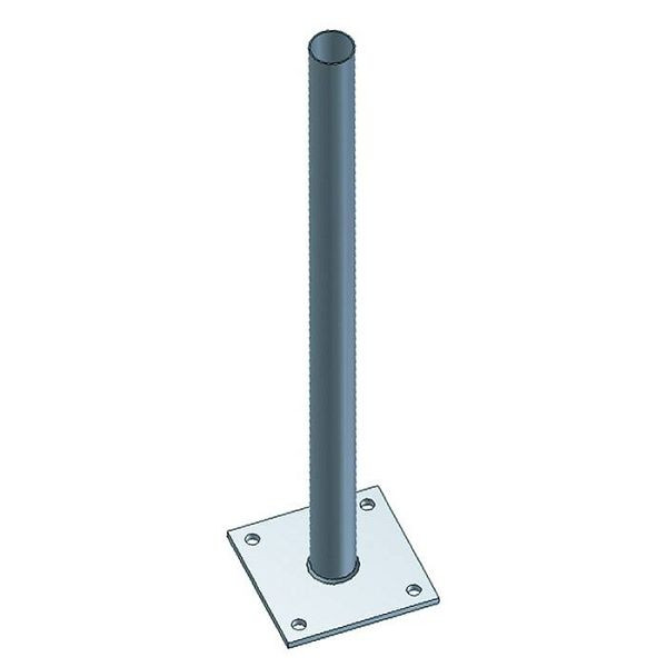 Stein HGS Rohrpfosten mit Fußplatte, 2250mm/Ø76mm, pf-s3220