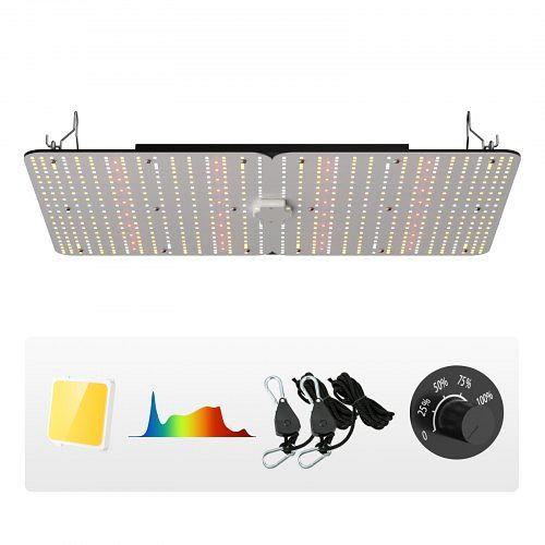 VEVOR 300W Dimmbar Pflanzenlampe 40x60x12cm LED Pflanzenlampe 710x Samsung 281B Vollspektrum 40000lm Lichtstrom, LZBZWSZ320W23DGH5V2