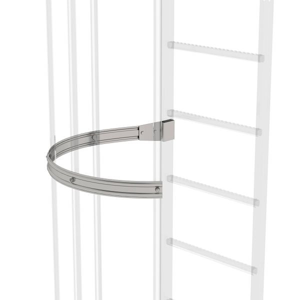 Munk Günzburger Steigtechnik Rückenschutzbügel seitlicher Ausstieg, Edelstahl, 068237