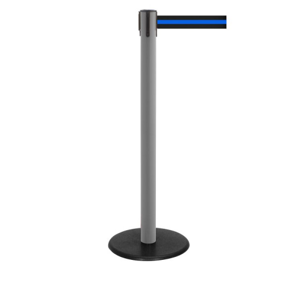 Stein HGS Personenleitsystem -P-Line Famous-, anthrazit, schwarz/blau/schwarz waagerecht (gestreift), mit Sicherheitsverschluss (selbstlösend), Gurtlänge: 2,3 m, 12799-0703