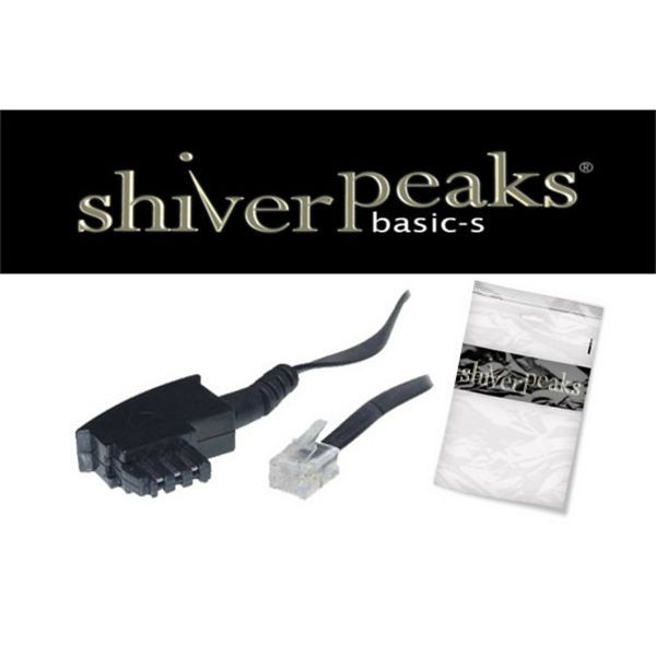 shiverpeaks BASIC-S, TAE F-Stecker auf Western-Stecker 6/4, Import-Telefon, 20m, BS70105-20