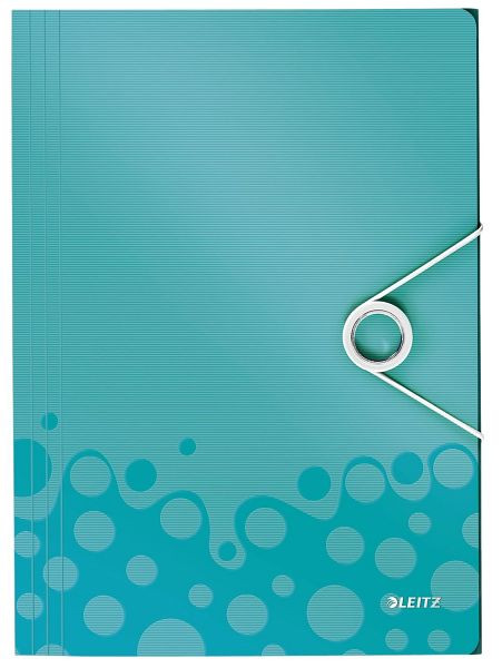 LEITZ 4599 Eckspannermappe WOW, A4, PP, eisblau, 45990051