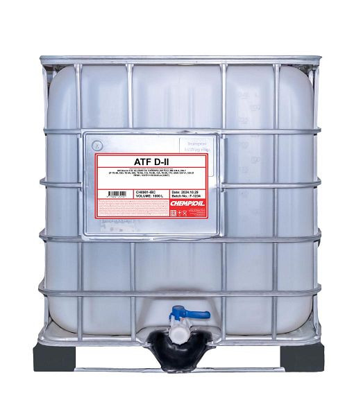 CHEMPIOIL Getriebeöl 8901 ATF D-II, VE: 1000 l, CH8901-IBC