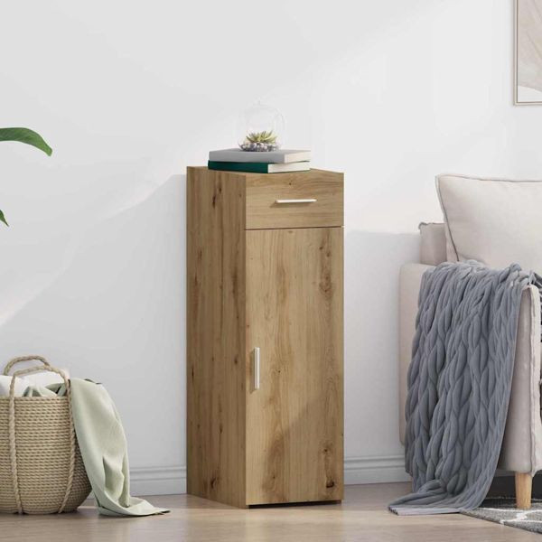 vidaXL Sideboard Eiche handwerklich 30 x 42.5 x 93 cm Holzwerkstoff, 868750