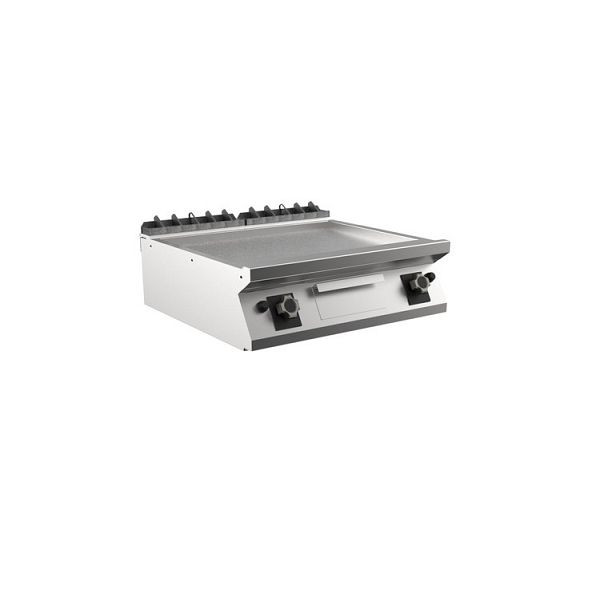 Mareno M1-700 Gas-Grillplatte mit glatter matter Chromplatte, 80cm, 800(B)x750(T)x250(H)mm, FT78GLCST, 171.217