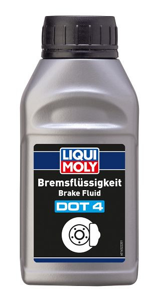 LIQUI MOLY Bremsflüssigkeit DOT 4, Kanister Kunststoff, VE: 0,25 Liter, 21155