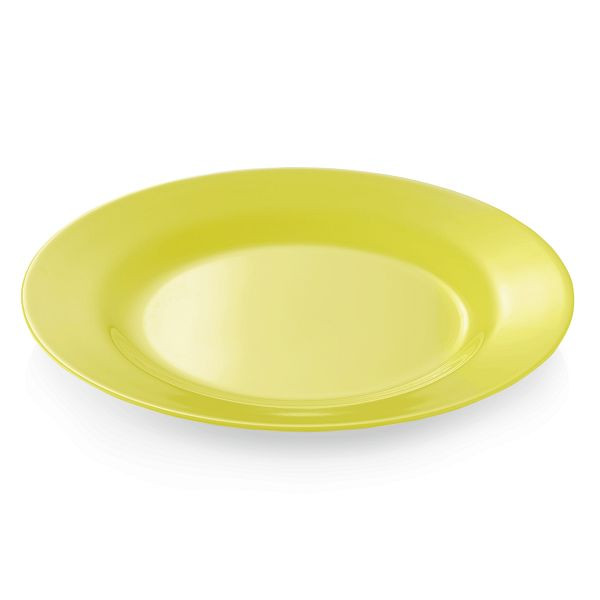 WAS Melamine Teller, flach, Durchmesser 23 cm, gelb, Melamin, VE: 12 Stück, 9360234