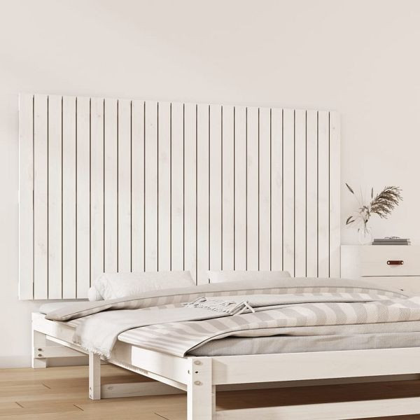 vidaXL Wand-Kopfteil Weiß 159,5x3x90 cm Massivholz Kiefer, 824899