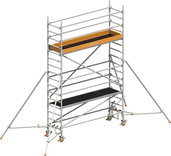 Layher Gerüst Uni Standard P2 mit Gerüststützen, Max. Plattformhöhe: 3,20 m, 1401123