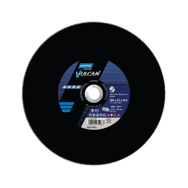Norton VULCAN für Trennschleifer Metall DFI DS 115x22 FX375 FLX P36 10MULT, VE: 10 Stück, 66252925458
