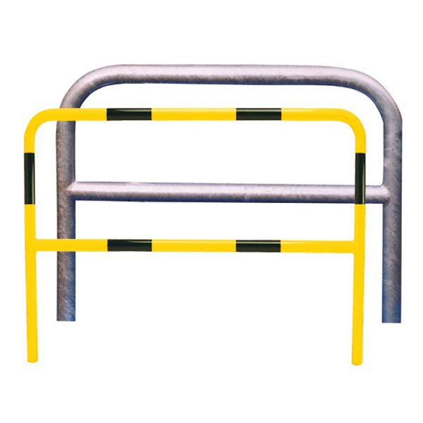 Stein HGS Anlehnbügel/Absperrbügel -Sylt-, 1200mm/700mm, nach beiliegender RAL-Karte beschichtet, mit Querholm, Bügel: Ø 48 mm, 21938b-sonder