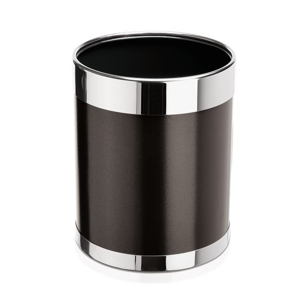 WAS Papierkorb, Durchmesser 22 cm, Modell 1, braun, pulverbeschichteter, Stahl, 1125221