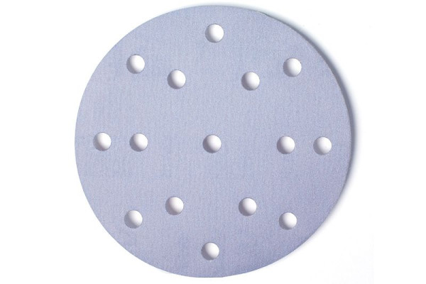 Mirka Schleifscheibe Q.SILVER 150mm Grip 15-fach gelocht, P1200, VE: 50 Stück, 3661105093