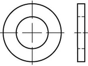 Scheiben für Bolzen DIN 1441 Stahl 9 VE=S (1000 Stück)