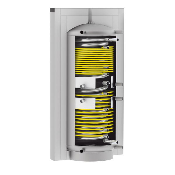Solarbayer Hygiene-Schichtladespeicher HSK-SLS-2200-Plus, Edelstahlwellrohr, 106322000
