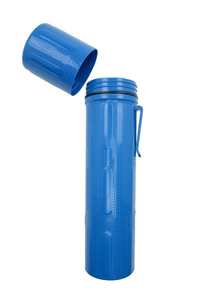 ELMAG Elektrodenköcher zur wasserdichten Aufbewahrung, Länge: 370 mm, Ø 85 mm, wasserdicht verschließbar, mit 4 Kammern & Gürtelschlaufe, 57703