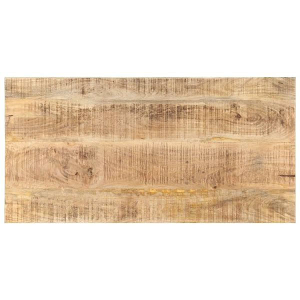 vidaXL Tischplatte Massivholz Mango 25-27 mm 100x60 cm, 286024