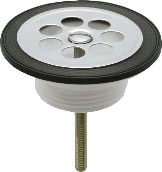 KWC Siebablaufventil, Ronda, G1 1/4B, Kunststoff, Siebplatte Edelstahl, 2000100854