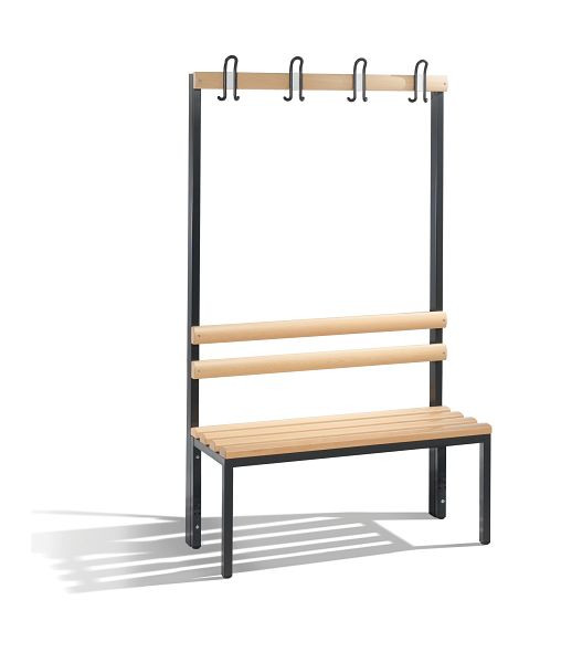 C+P Garderobenbank einseitig Basic, H1650xB1000xT400mm, 8050-100 S10000