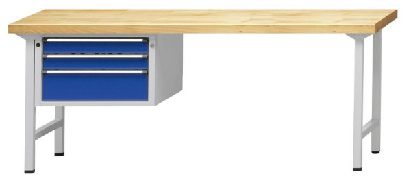 ANKE Werkbänke Kombiwerkbank, Modell 623 V, 2000 x 700 x 890 mm, RAL 7035/5010, BMP 40 mm, 410.665