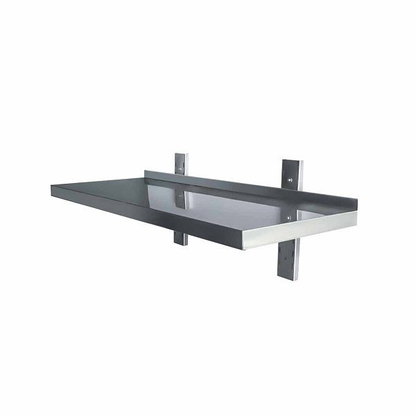 Vaiotec EASYLINE Wandbord 400 inkl. Konsolen zur Wandbefestigung / 1 Etage L: 1000 mm, 10237