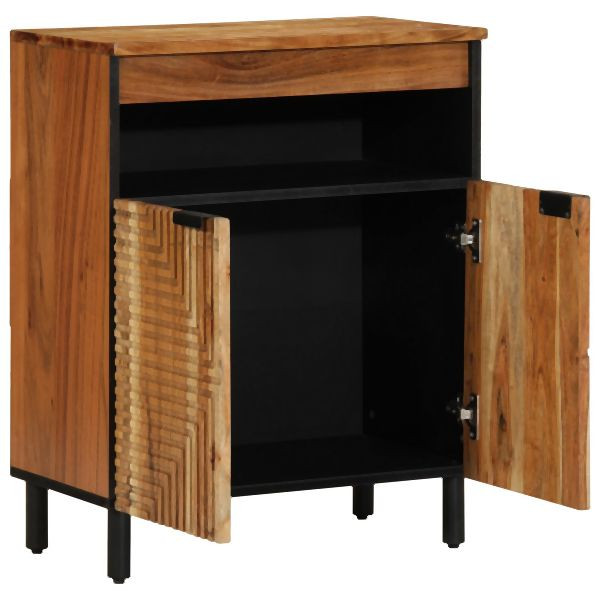 vidaXL Sideboard 60x33x75 cm Massivholz Akazie, 4017781