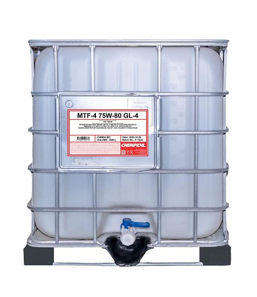 CHEMPIOIL Getriebeöl 8804 MTF-4 75W-80 GL-4, VE: 1000 l, CH8804-IBC