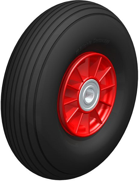 Blickle PK 260/20-75K-ROT Rad, Luftreifen, Schwarz, 528869