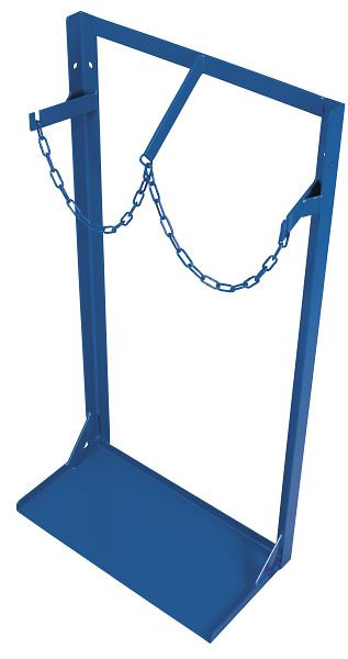 VARIOfit Stahlflaschenständer für 2 Flaschen a 40-50 Ltr., Außenmaße: 570 x 285 x 1.100 mm, RAL 5010 enzianblau, fk-1001