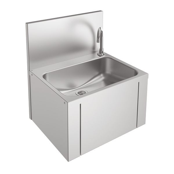 KWC Einzelwaschtisch, Anima, Edelstahl, 460x520x380 mm, Kniebetätigung, 2000101025