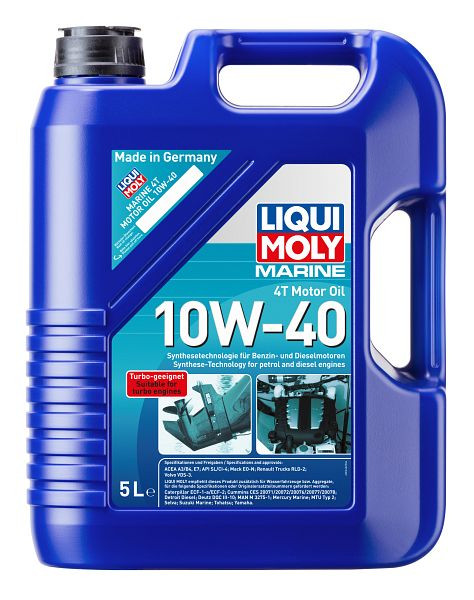 LIQUI MOLY Motoröl Marine 4T Motor Oil 10W-40, Kanister Kunststoff, VE: 5 Liter, 25013
