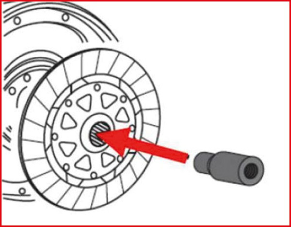 KS Tools Kupplungs-Zentrier-Dorn Durchmesser 26,5 mm für SAC Kupplungen für BMW, Länge: 80mm, 150.2402