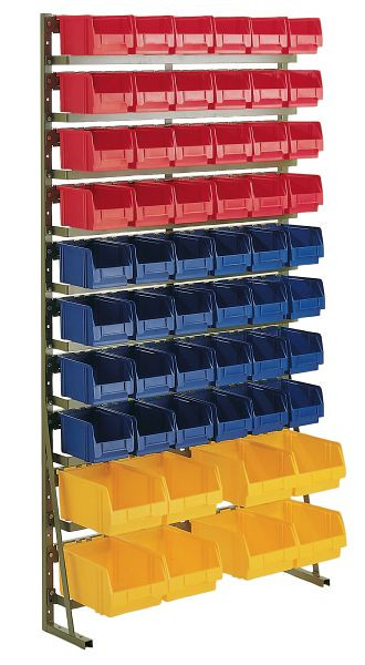 LA-KA-PE Normregal N 15 H mit Kästen, Lackierung RAL 9011 tiefschwarz, 23950 06 06