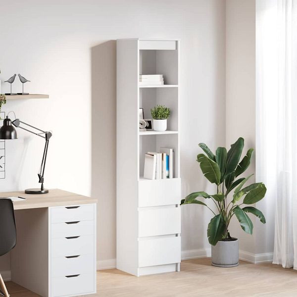 vidaXL Highboard Weiß 37,5x35x180 cm Holzwerkstoff, 861661