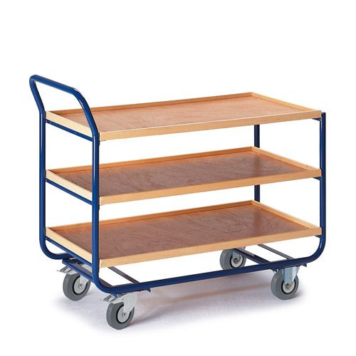 Rollcart Tischwagen 20 mm Randhöhe (1170x600), Tragkraft: 150 kg, 06-7036