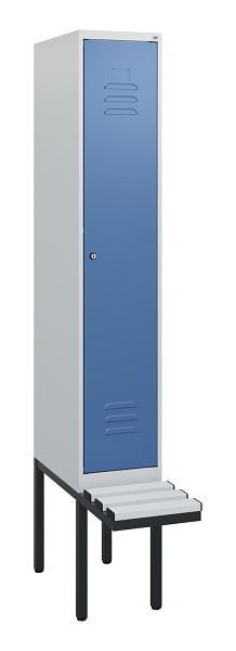 C+P Umkleidespind Classic PLUS, 1950x300x815mm, 7035/5023, Zylinderschloss, 0800405-10 S10050